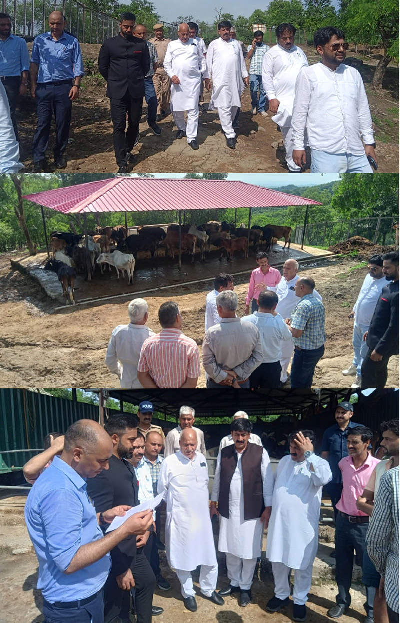 Agriculture Minister inspected Gokul Village and Cow Sanctuary in Thanakhas